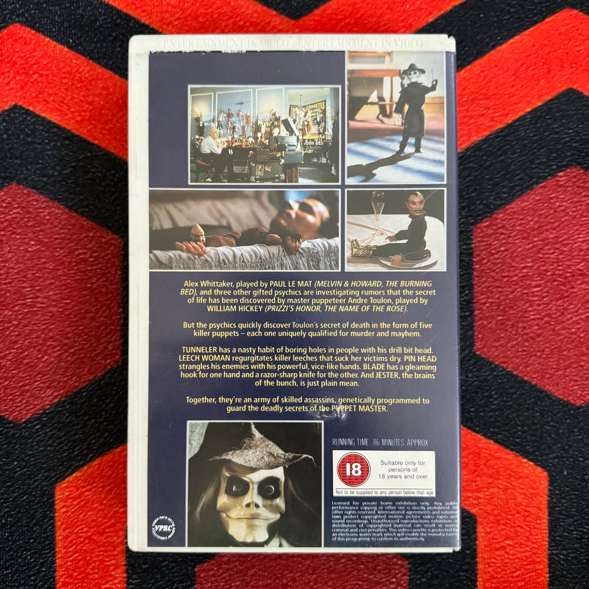 Puppet Master Ex Rental VHS Video (1989) EVV1146
