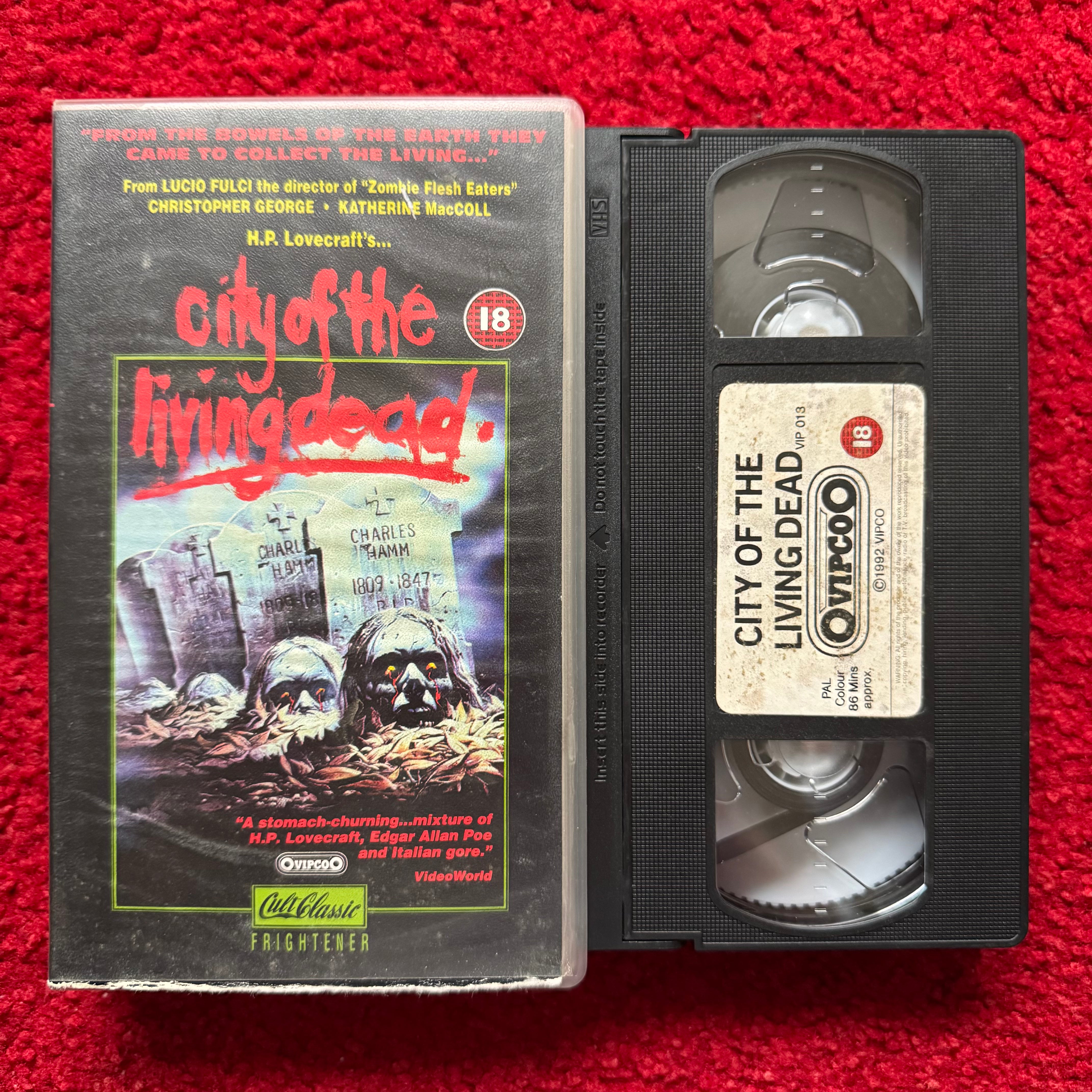 City of the Living Dead VHS Video (1980) VIP013 – Horror Stock