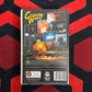 VHS tape cover of 'Cocaine Wars VHS' on a red and black chevron patterned background