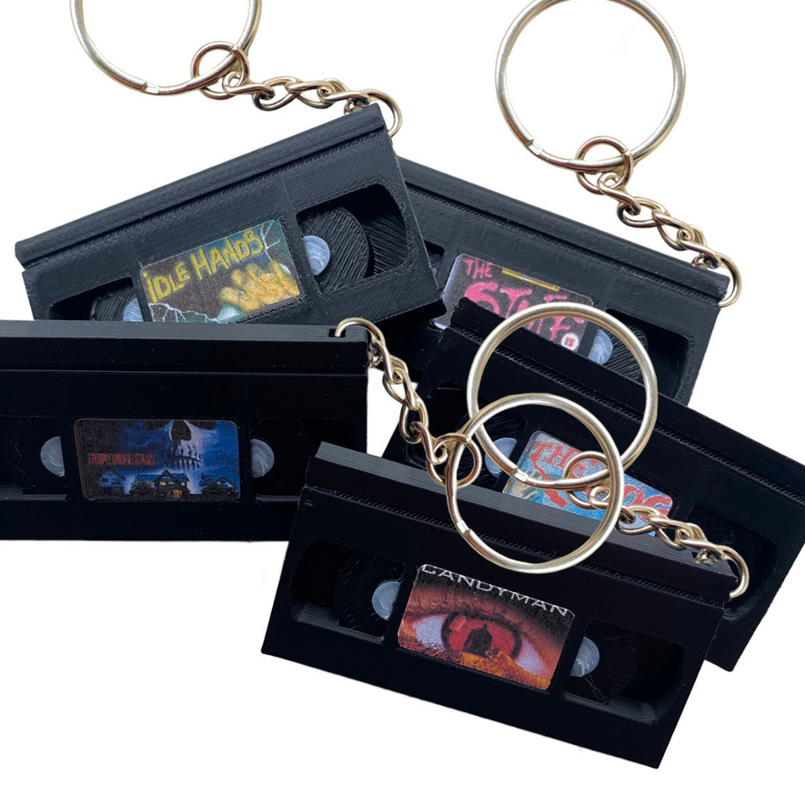 Custom Mini Horror VHS Keyring