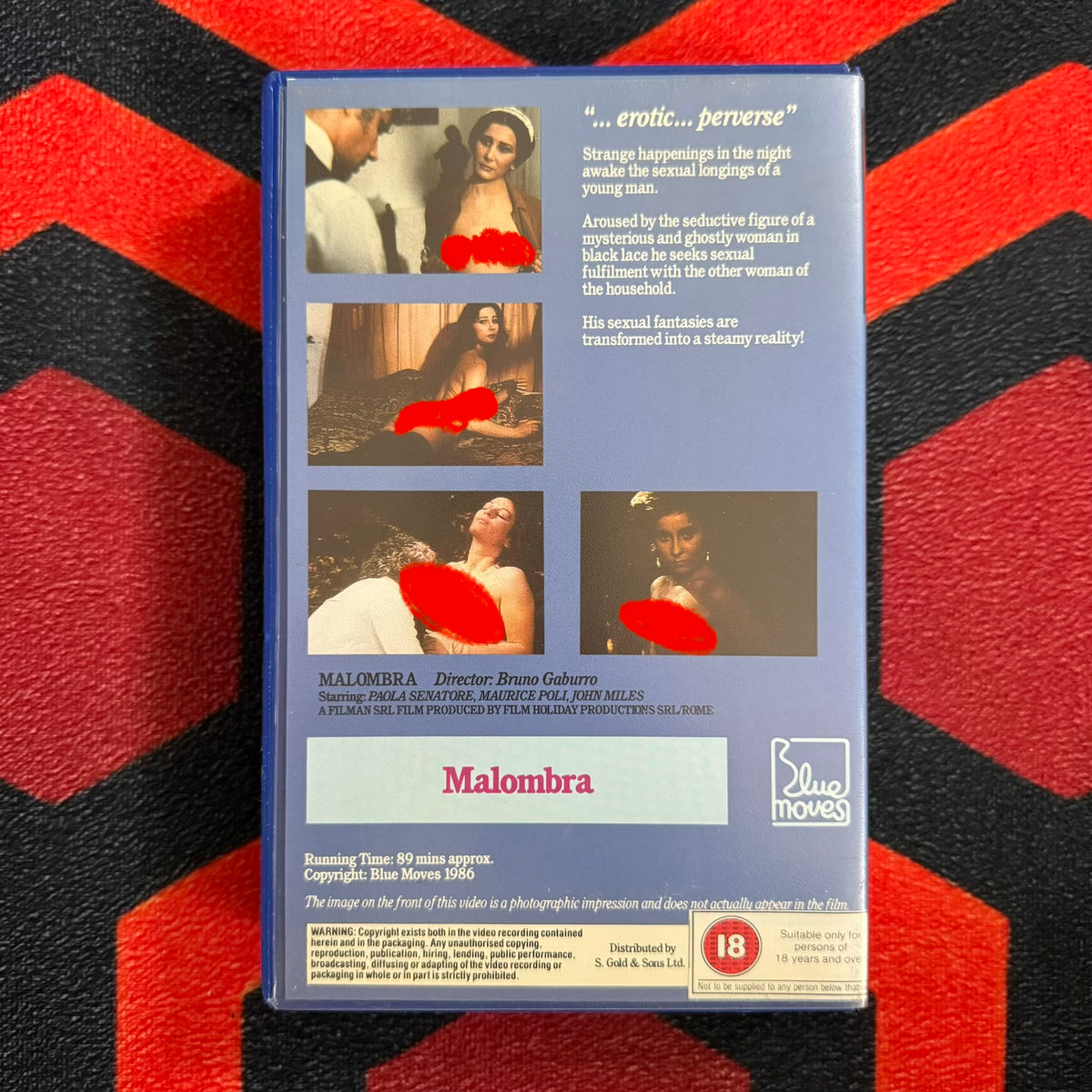 Malombra Ex Rental VHS Video (1984) BM04