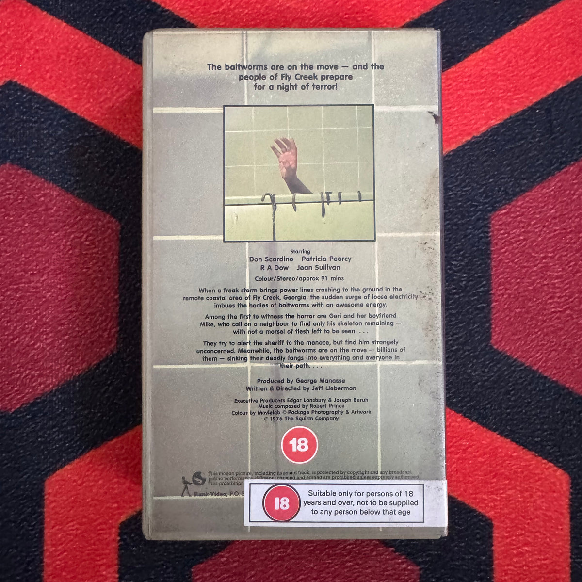 Squirm Ex Rental VHS Video (1976) 2028Y [MOULD]