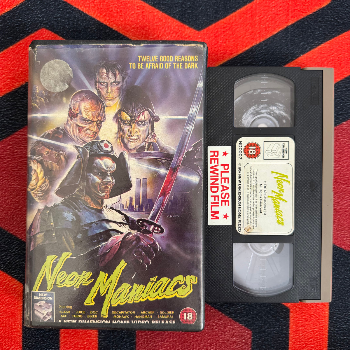 Neon Maniacs Ex Rental VHS Video (1986) ND0007 [MOULD]