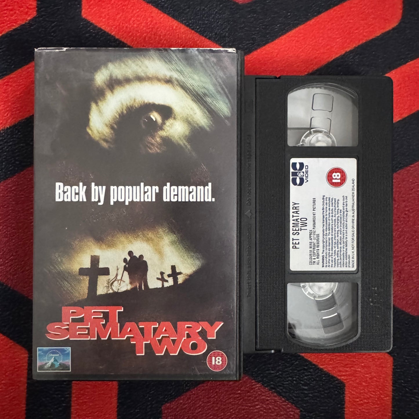 Pet Sematary Two Ex Rental VHS Video (1992) VHB2705