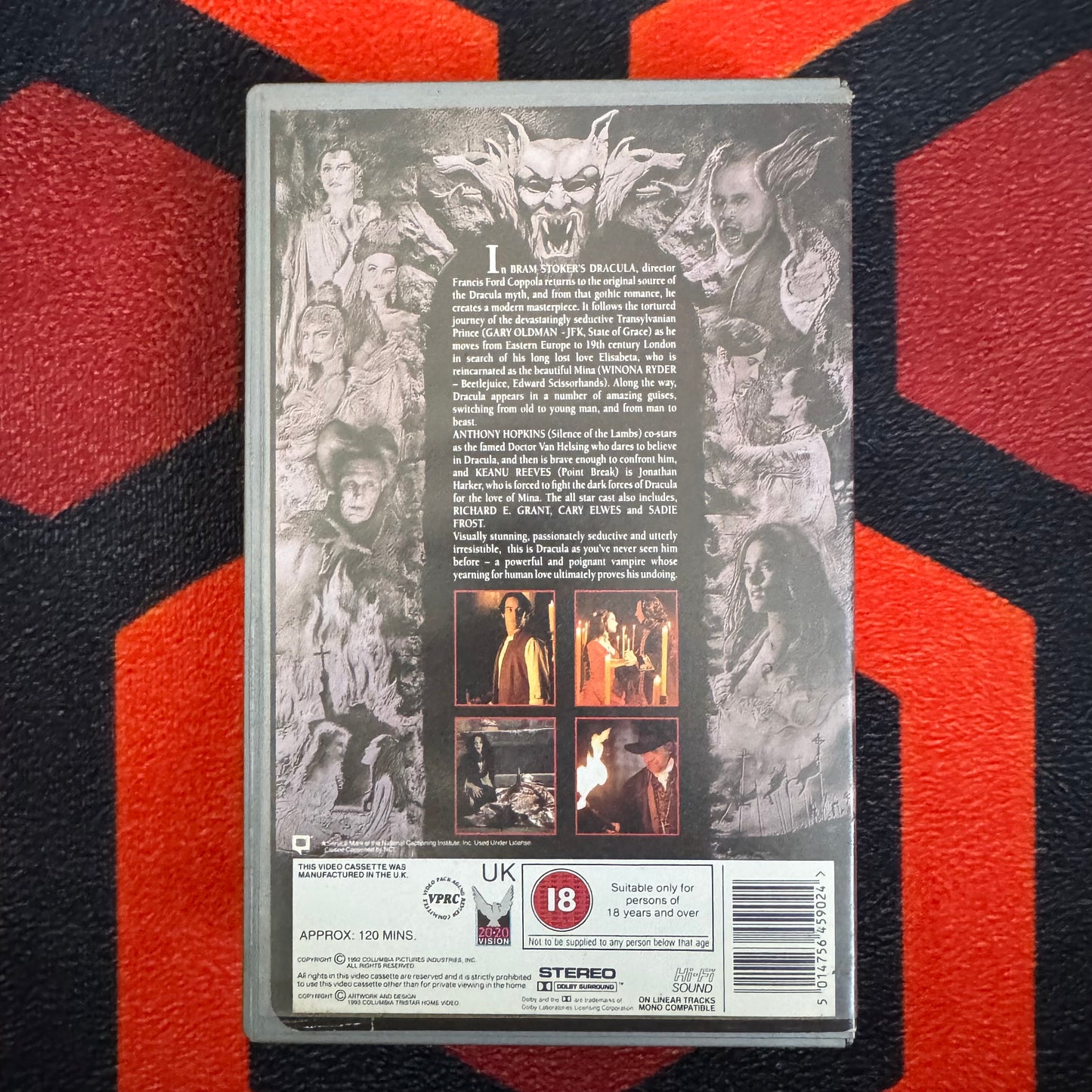 Bram Stoker’s Dracula Ex Rental VHS Video (1992) NVT14590 [MOULD]