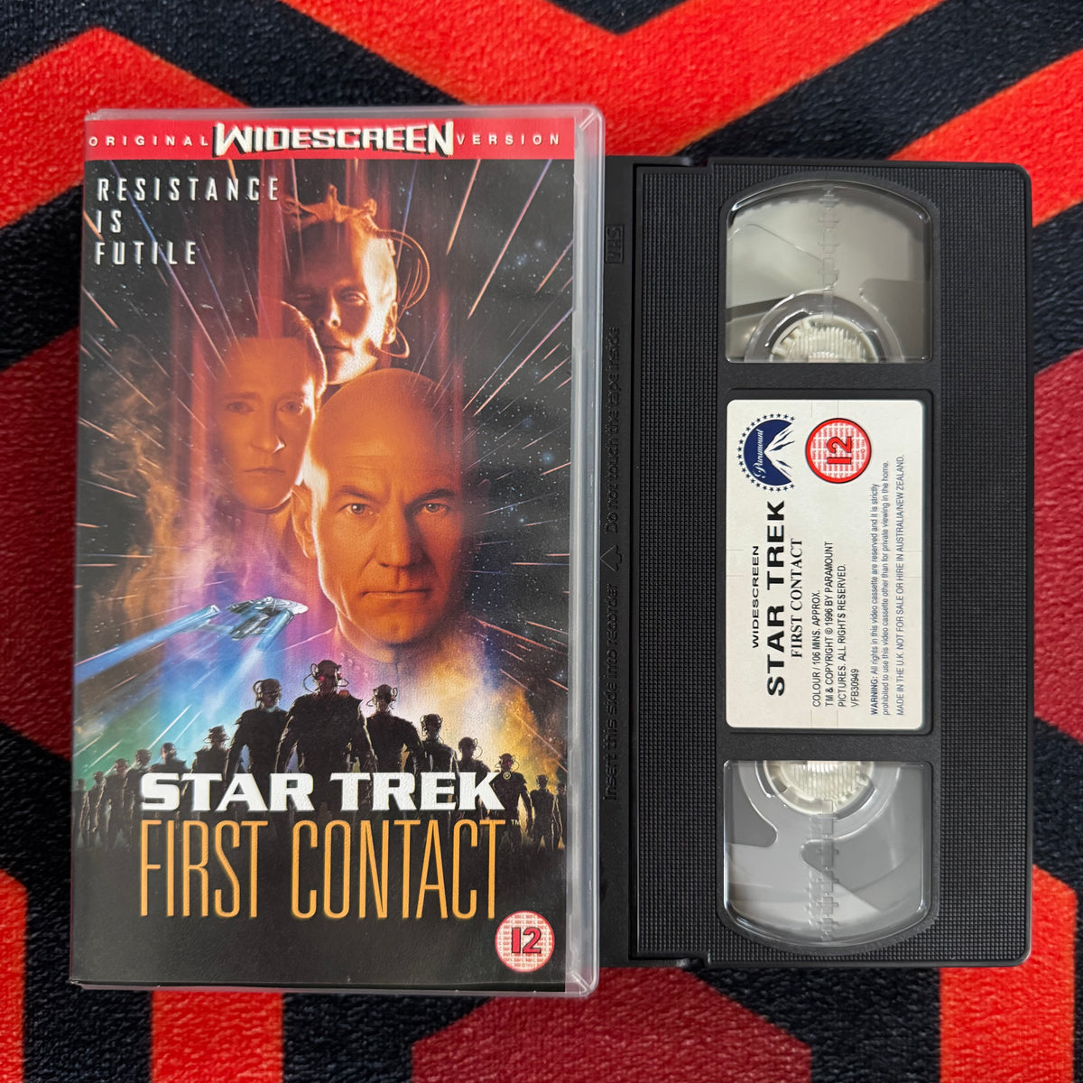 Star Trek: First Contact VHS Video (1997) VHR4511