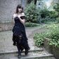 Dark In Love Lilinoe Goth Dress - Off Shoulder Lace-Up Back