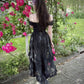 Dark In Love Lilinoe Goth Dress - Off Shoulder Lace-Up Back