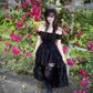 Dark In Love Lilinoe Goth Dress - Off Shoulder Lace-Up Back