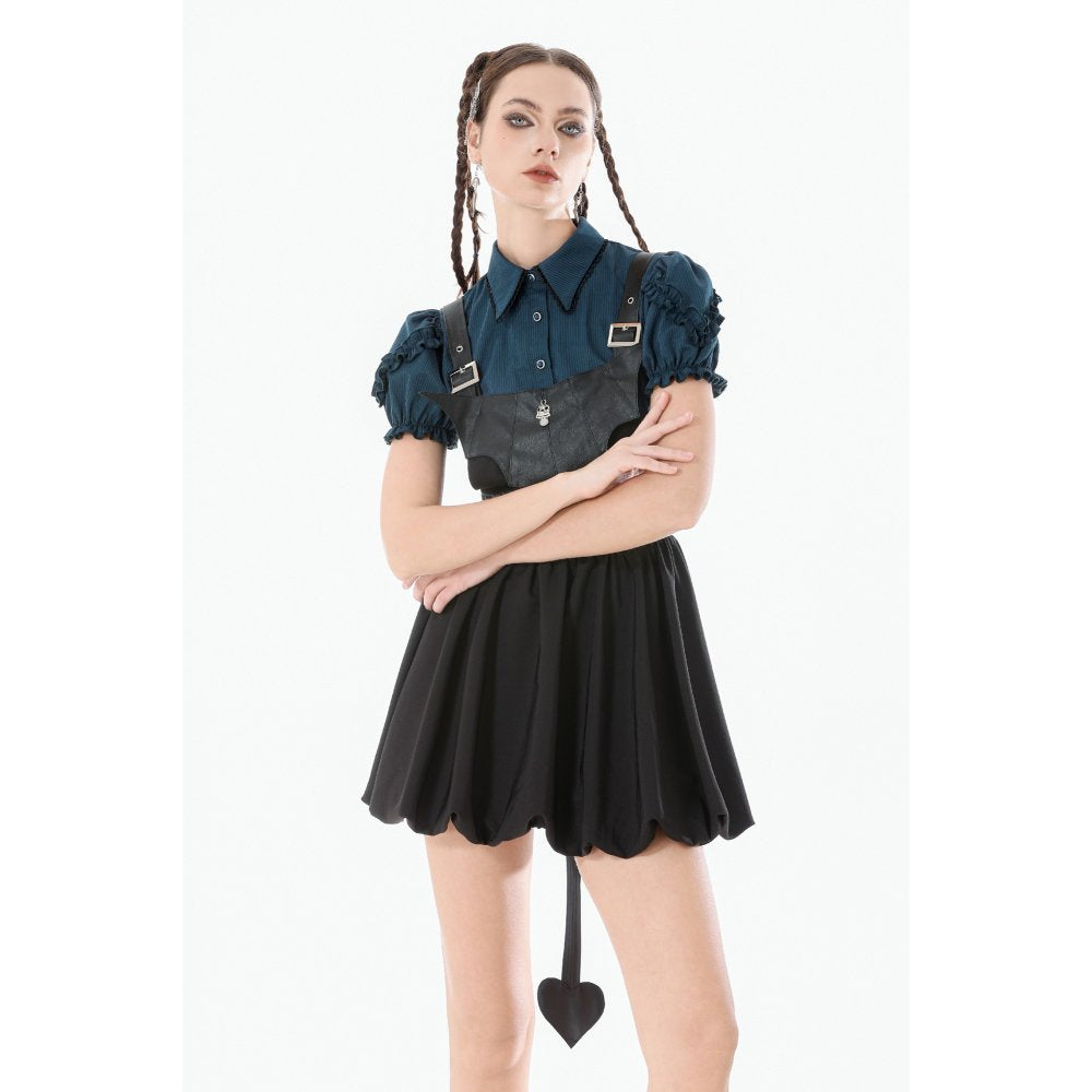 Dark In Love Lilith Bat Harness Bubble Dress