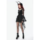 Dark in Love Anastasia Gothic Velvet & Lace Embroidered Dress