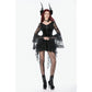 Dark in Love Anastasia Gothic Velvet & Lace Embroidered Dress