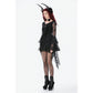 Dark in Love Anastasia Gothic Velvet & Lace Embroidered Dress