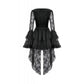 Dark in Love Anastasia Gothic Velvet & Lace Embroidered Dress