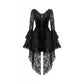 Dark in Love Anastasia Gothic Velvet & Lace Embroidered Dress