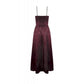 Dark in Love Belladonna Burgundy Brocade and Lace Dress