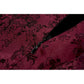 Dark in Love Belladonna Burgundy Brocade and Lace Dress