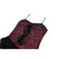 Dark in Love Belladonna Burgundy Brocade and Lace Dress