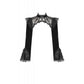 Dark in Love Erzebeth Gothic Bolero Shrug - Black Lace Victorian Bell Sleeve