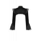 Dark in Love Erzebeth Gothic Bolero Shrug - Black Lace Victorian Bell Sleeve