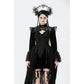 Dark in Love Erzebeth Gothic Bolero Shrug - Black Lace Victorian Bell Sleeve