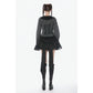 Dark in Love Gothic Peter Pan Collar Lace Shirt - Dark Academia Striped Cotton