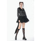 Dark in Love Gothic Peter Pan Collar Lace Shirt - Dark Academia Striped Cotton