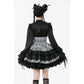 Dark in Love Hexa Layered Tartan Effect Lace Skirt