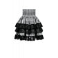 Dark in Love Hexa Layered Tartan Effect Lace Skirt