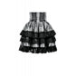 Dark in Love Hexa Layered Tartan Effect Lace Skirt