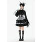 Dark in Love Hexa Layered Tartan Effect Lace Skirt