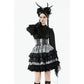 Dark in Love Hexa Layered Tartan Effect Lace Skirt