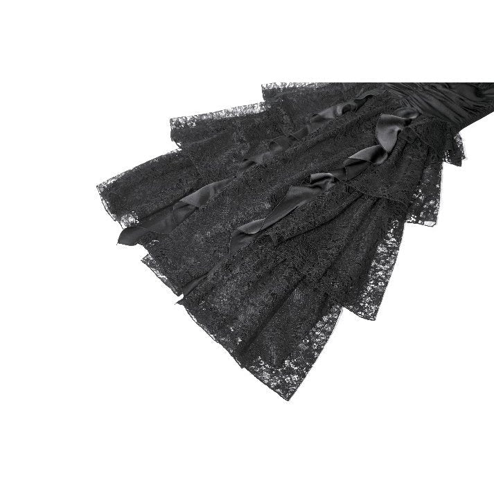 Dark in Love Minerva Gothic Satin Lace Dress
