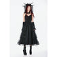 Dark in Love Minerva Gothic Satin Lace Dress