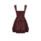 Dark in Love Morrigan Tartan Lace-Up Dress