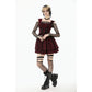 Dark in Love Morrigan Tartan Lace-Up Dress