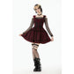 Dark in Love Morrigan Tartan Lace-Up Dress