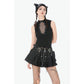 Dark in Love Punk Coffin Mesh Panel Top