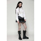 Dark in Love Queeny White Gothic Demon Shirt