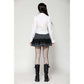 Dark in Love Queeny White Gothic Demon Shirt