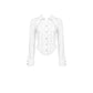 Dark in Love Queeny White Gothic Demon Shirt