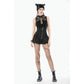 Dark in Love Ruth Mesh Strap Gothic Sleeveless Top