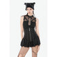 Dark in Love Ruth Mesh Strap Gothic Sleeveless Top