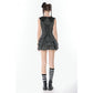 Dark in Love Vintage Striped Ruffle Tier Dress