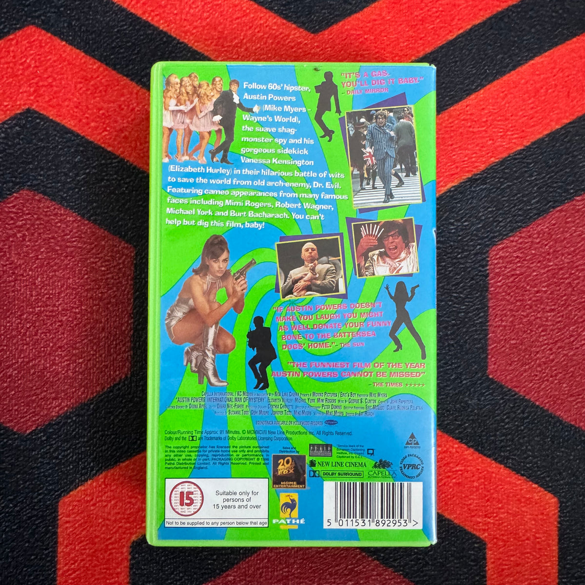Austin Powers: International Man of Mystery VHS Video (1997) P8929S