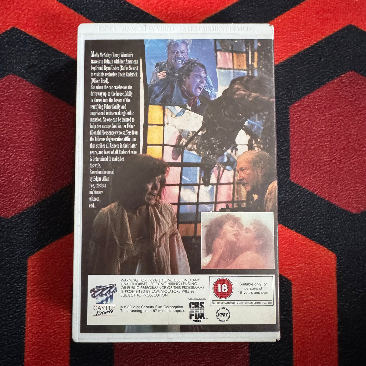 The House of Usher Ex Rental VHS Video (1989) C3059