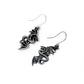 Alchemy Gothic Flight of Airus Pair of Dropper Earrings (E442)