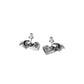 Alchemy Gothic Blacksoul Pair of Stud Earrings (E444)