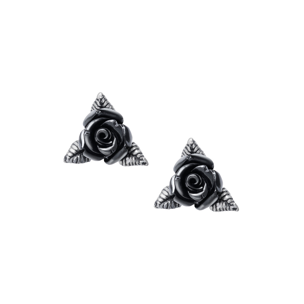 Alchemy Gothic Ring O' Roses Pair of Stud Earrings (E447)