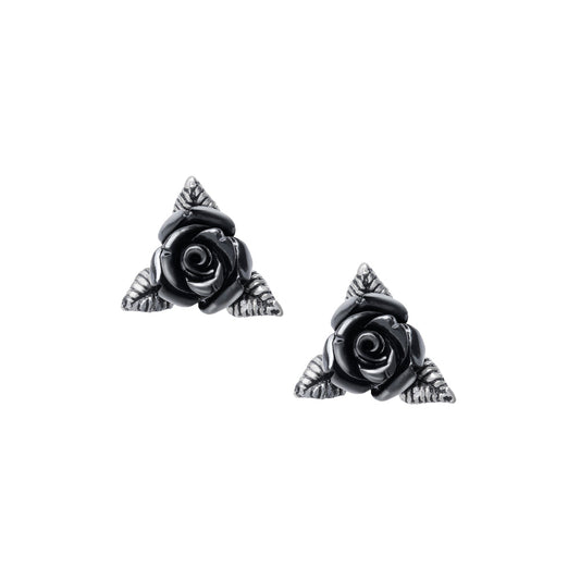 Alchemy Gothic Ring O' Roses Pair of Stud Earrings (E447)